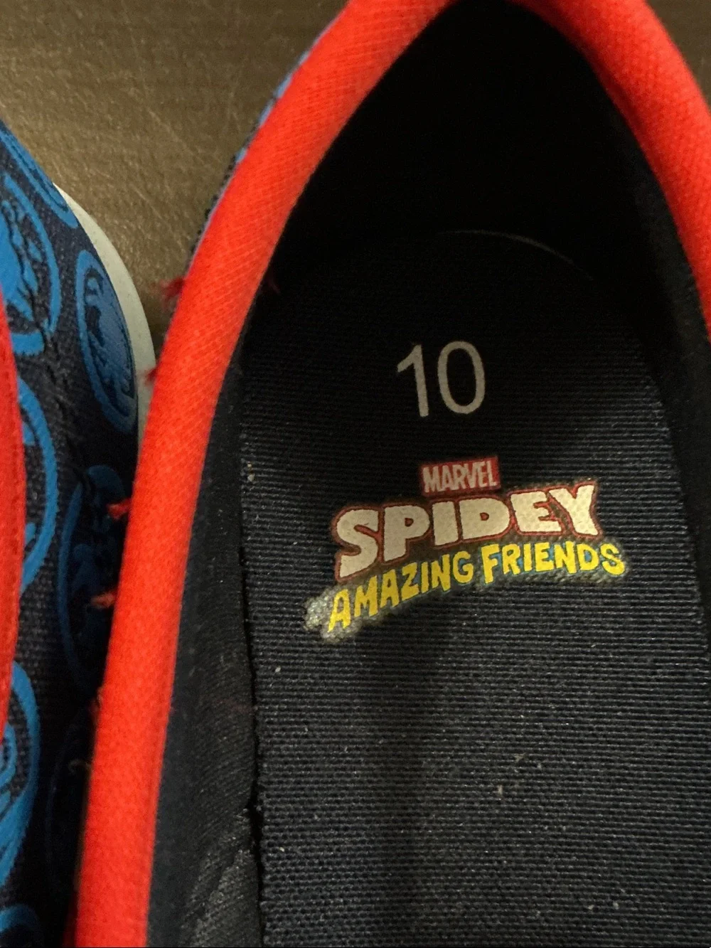 Marvel Kids Spider-Man Slip-On Sneakers - Blue & Red